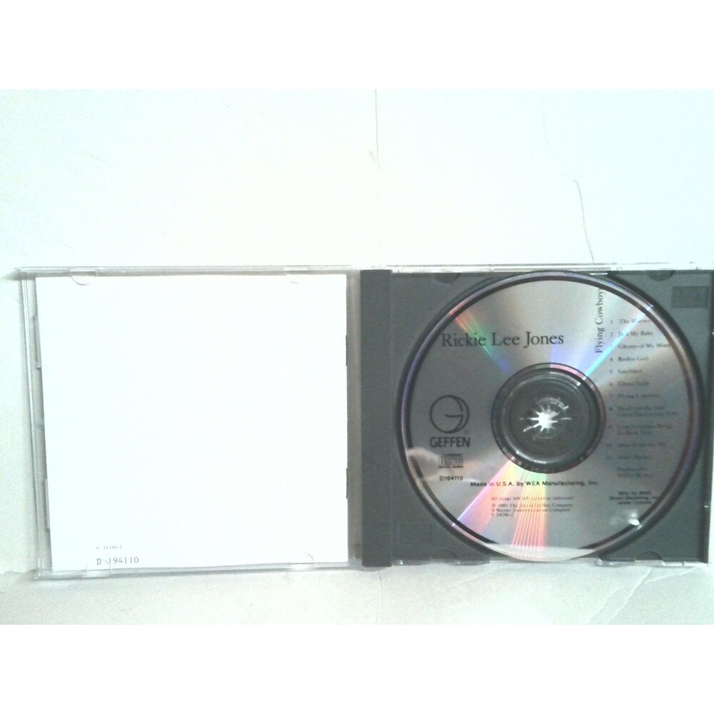 Rickie Lee Jones Flying Cowboys Music CD Geffen D194110 USA 1989
